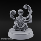 Magic Conjuring Young Boy Miniature for Dungeons and Dragons, Pathfinder or other TTRPGs