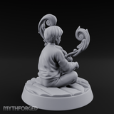 Magic Conjuring Young Boy Miniature for Dungeons and Dragons, Pathfinder or other TTRPGs