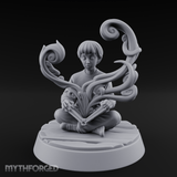 Magic Conjuring Young Boy Miniature for Dungeons and Dragons, Pathfinder or other TTRPGs