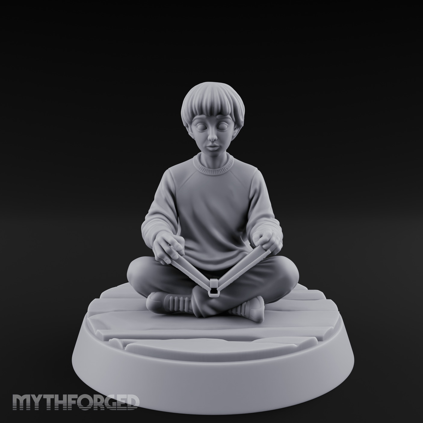Magic Conjuring Young Boy Miniature for Dungeons and Dragons, Pathfinder or other TTRPGs