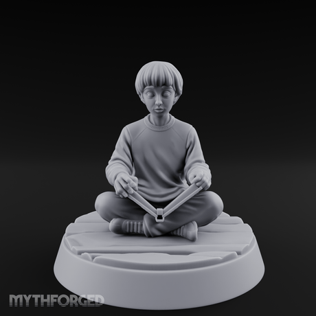 Magic Conjuring Young Boy Miniature for Dungeons and Dragons, Pathfinder or other TTRPGs