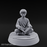 Magic Conjuring Young Boy Miniature for Dungeons and Dragons, Pathfinder or other TTRPGs