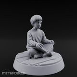 Magic Conjuring Young Boy Miniature for Dungeons and Dragons, Pathfinder or other TTRPGs