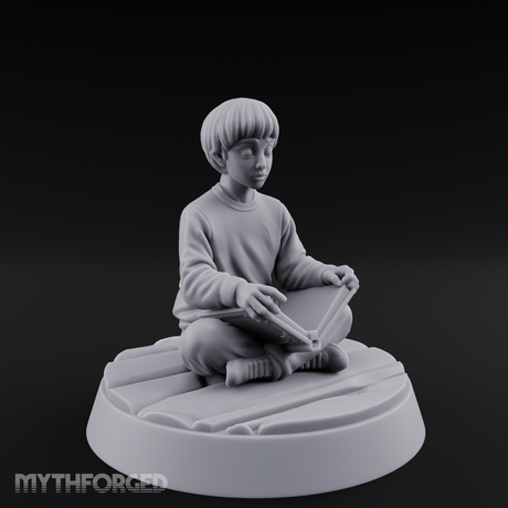 Magic Conjuring Young Boy Miniature for Dungeons and Dragons, Pathfinder or other TTRPGs