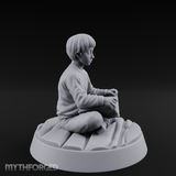 Magic Conjuring Young Boy Miniature for Dungeons and Dragons, Pathfinder or other TTRPGs