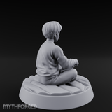 Magic Conjuring Young Boy Miniature for Dungeons and Dragons, Pathfinder or other TTRPGs