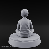 Magic Conjuring Young Boy Miniature for Dungeons and Dragons, Pathfinder or other TTRPGs
