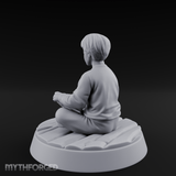 Magic Conjuring Young Boy Miniature for Dungeons and Dragons, Pathfinder or other TTRPGs
