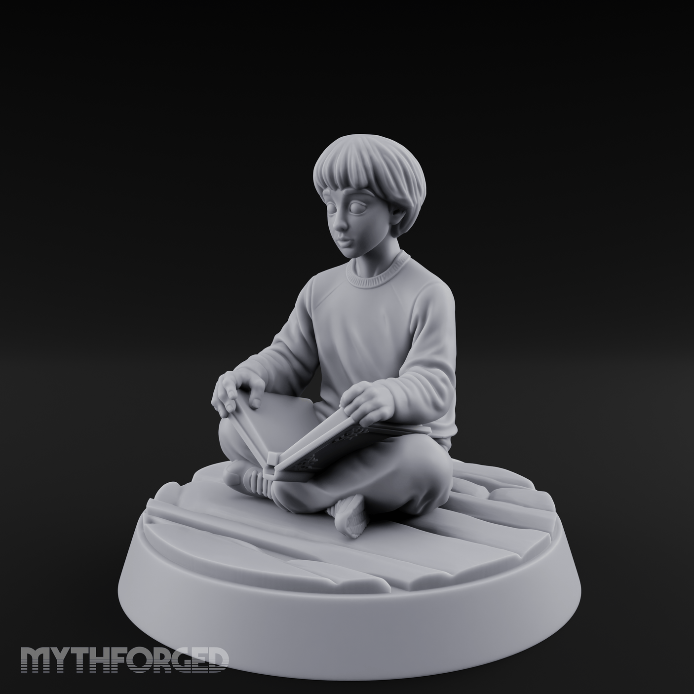 Magic Conjuring Young Boy Miniature for Dungeons and Dragons, Pathfinder or other TTRPGs