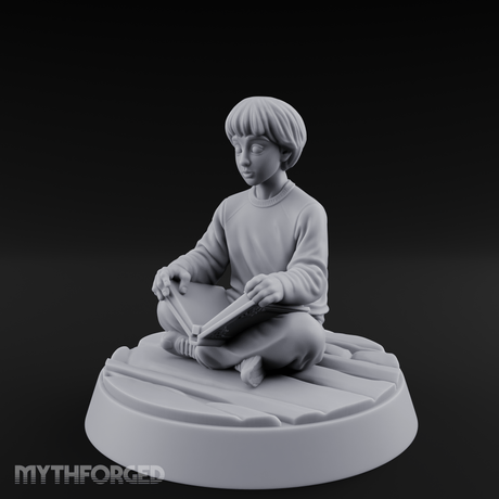 Magic Conjuring Young Boy Miniature for Dungeons and Dragons, Pathfinder or other TTRPGs