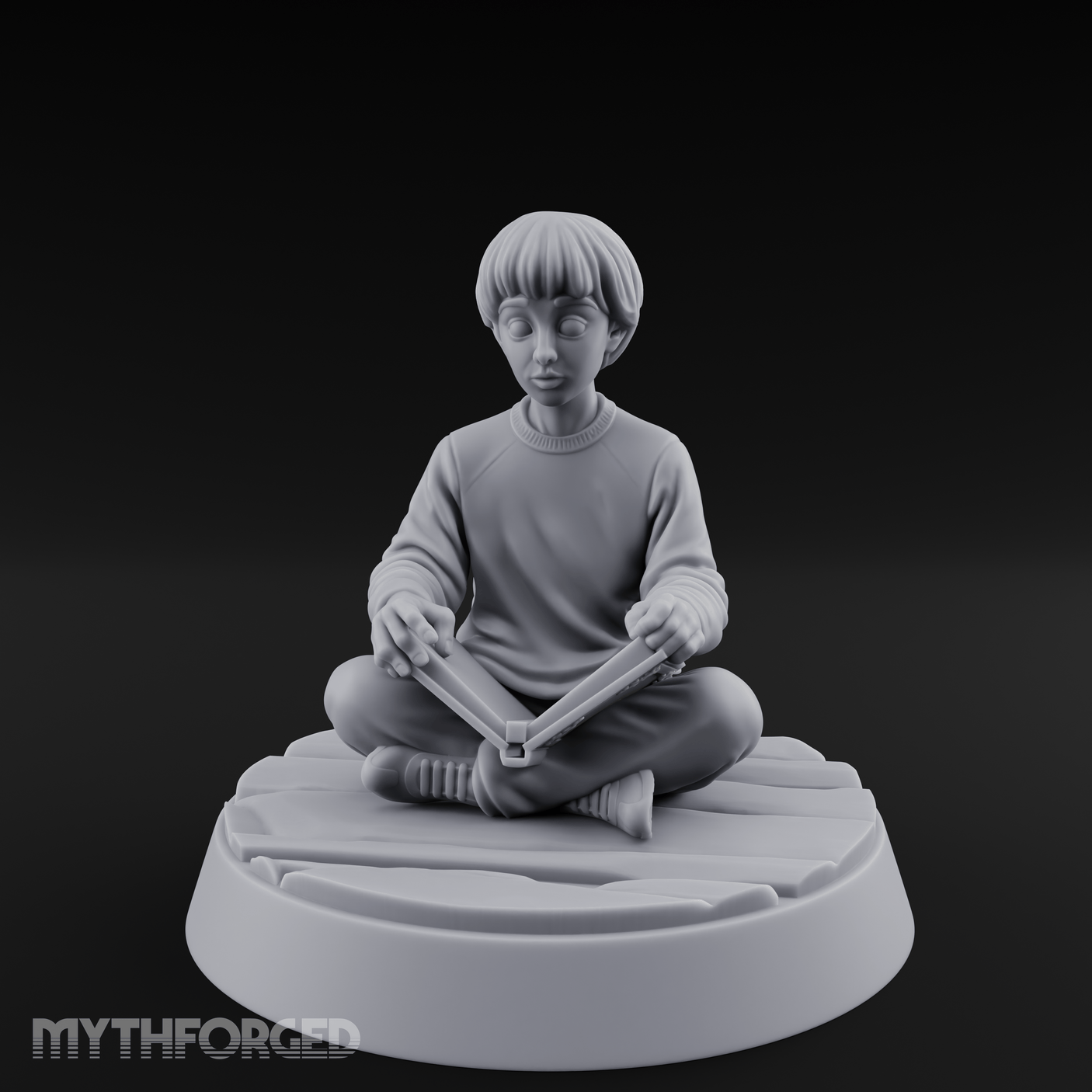 Magic Conjuring Young Boy Miniature for Dungeons and Dragons, Pathfinder or other TTRPGs