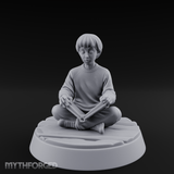 Magic Conjuring Young Boy Miniature for Dungeons and Dragons, Pathfinder or other TTRPGs