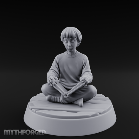 Magic Conjuring Young Boy Miniature for Dungeons and Dragons, Pathfinder or other TTRPGs