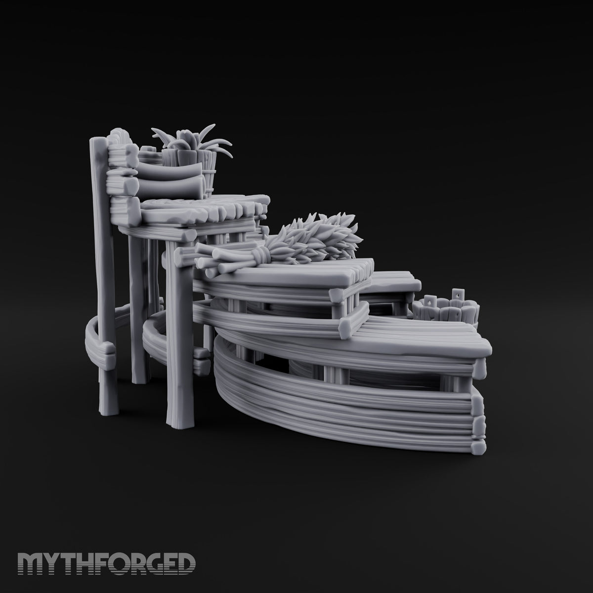 Steam Rises, Shoulders Drop Ornate Bathhouse Terrain A