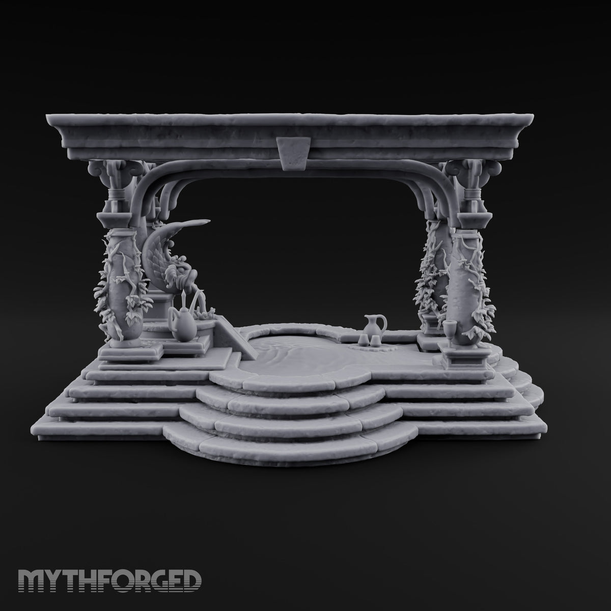 Steam Rises, Shoulders Drop Ornate Bathhouse Terrain D