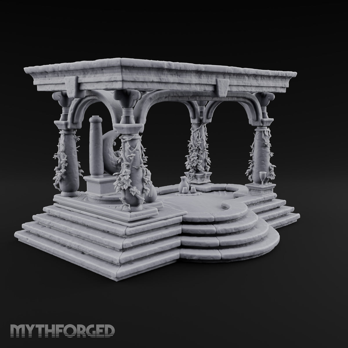Steam Rises, Shoulders Drop Ornate Bathhouse Terrain D