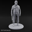 Baton Dangling Human Thug Miniature for Dungeons and Dragons, Pathfinder or other TTRPGs