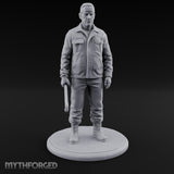 Baton Dangling Human Thug Miniature for Dungeons and Dragons, Pathfinder or other TTRPGs