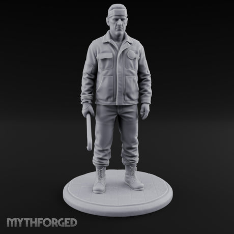 Baton Dangling Human Thug Miniature for Dungeons and Dragons, Pathfinder or other TTRPGs