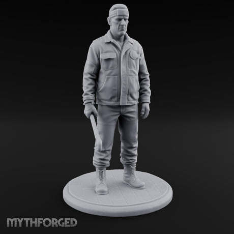 Baton Dangling Human Thug Miniature for Dungeons and Dragons, Pathfinder or other TTRPGs