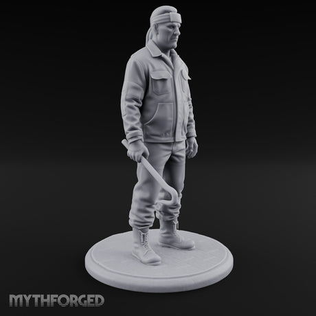 Baton Dangling Human Thug Miniature for Dungeons and Dragons, Pathfinder or other TTRPGs