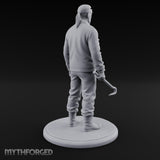 Baton Dangling Human Thug Miniature for Dungeons and Dragons, Pathfinder or other TTRPGs
