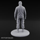 Baton Dangling Human Thug Miniature for Dungeons and Dragons, Pathfinder or other TTRPGs