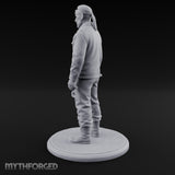Baton Dangling Human Thug Miniature for Dungeons and Dragons, Pathfinder or other TTRPGs