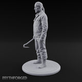 Baton Dangling Human Thug Miniature for Dungeons and Dragons, Pathfinder or other TTRPGs