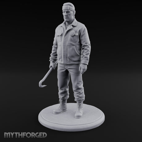 Baton Dangling Human Thug Miniature for Dungeons and Dragons, Pathfinder or other TTRPGs