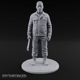 Baton Dangling Human Thug Miniature for Dungeons and Dragons, Pathfinder or other TTRPGs