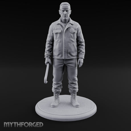 Baton Dangling Human Thug Miniature for Dungeons and Dragons, Pathfinder or other TTRPGs