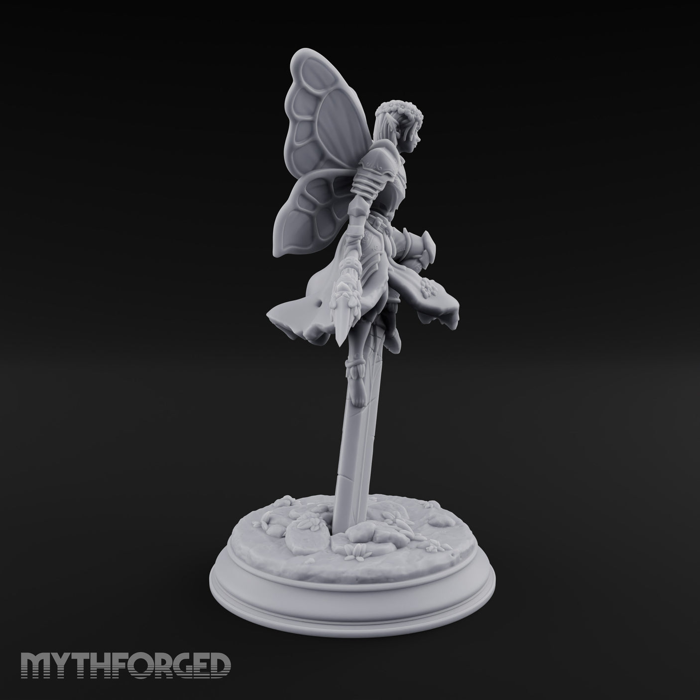 Poised on a Blade Fairy Warrior