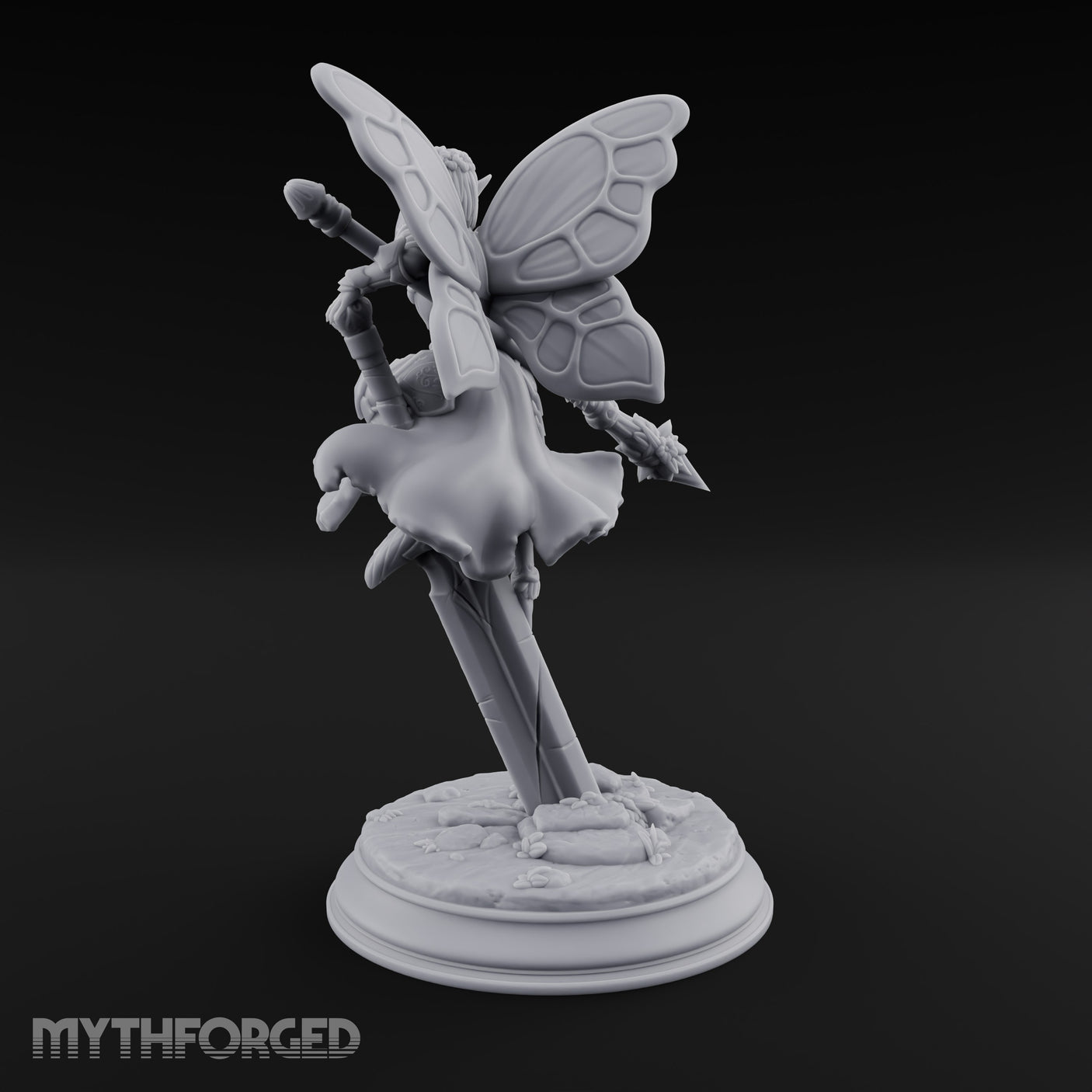 Poised on a Blade Fairy Warrior