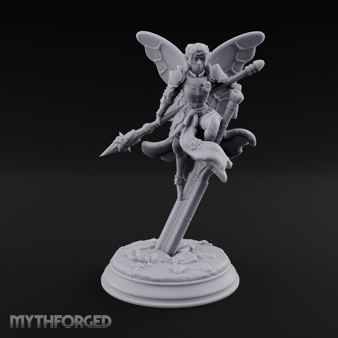 Poised on a Blade Fairy Warrior
