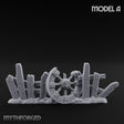 Battle-Scarred Shield-Strewn Battlefield Barricade Ruin A Miniature for Dungeons and Dragons, Pathfinder or other TTRPGs