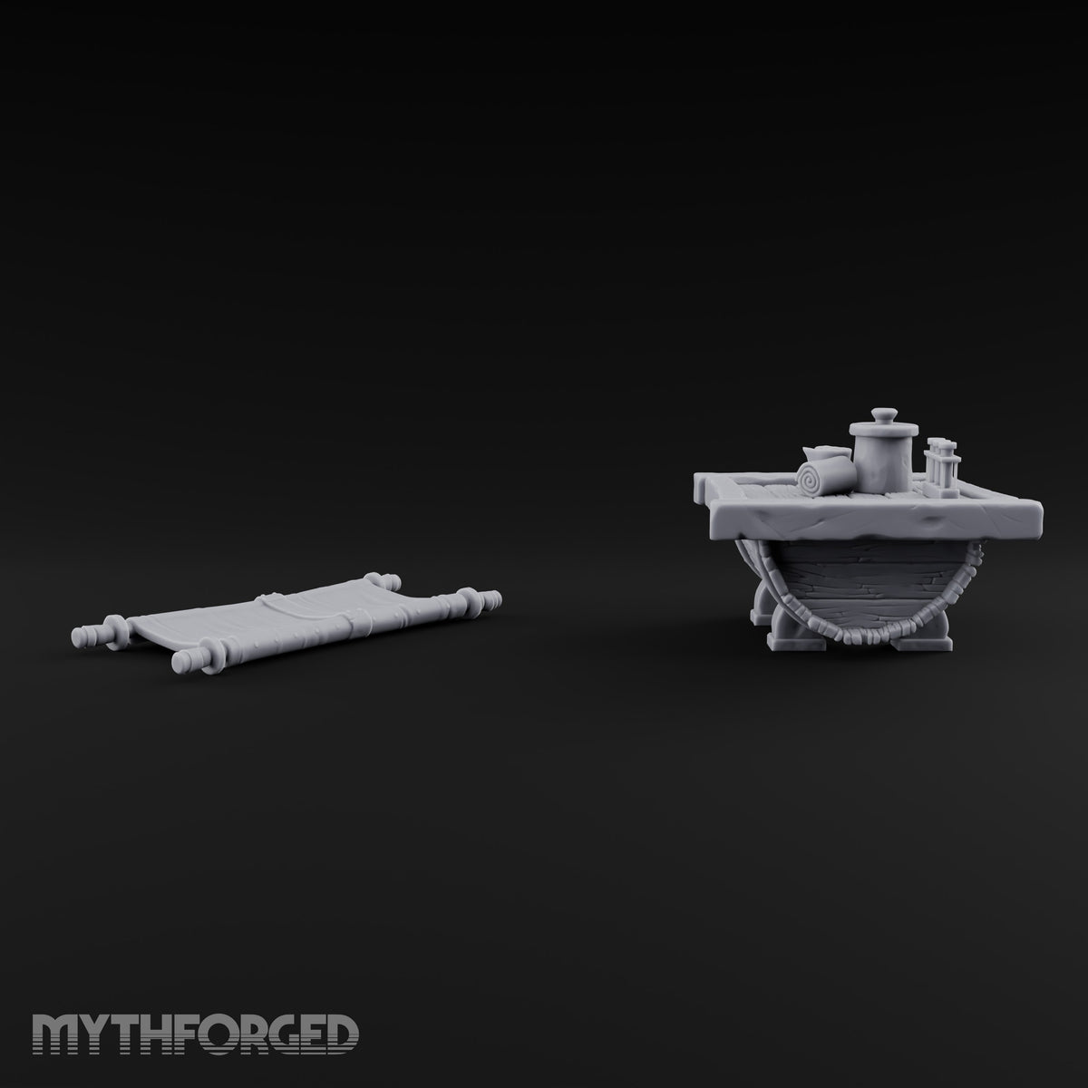 Stretcher Case Pending Wooden Medic Table and Stretcher