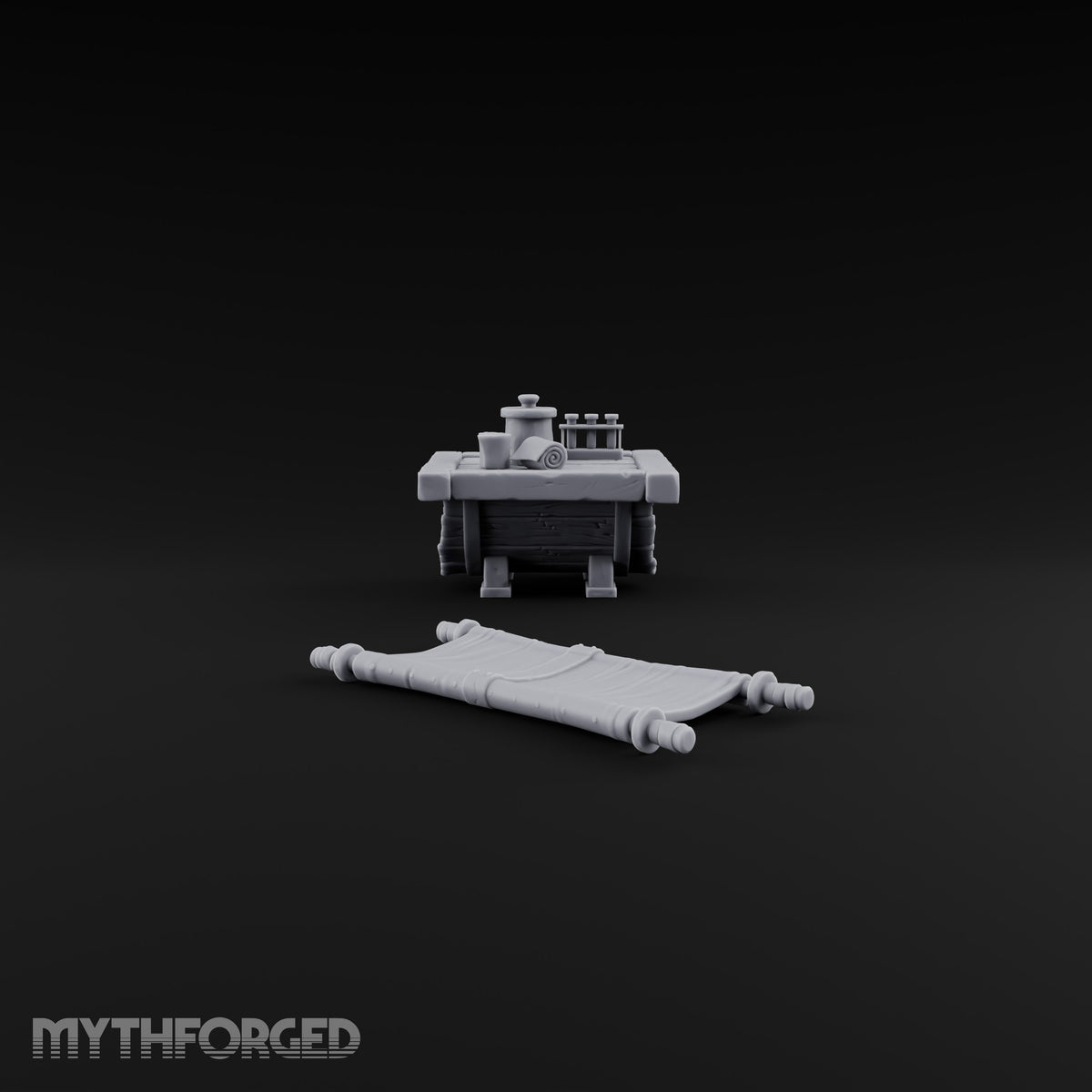 Stretcher Case Pending Wooden Medic Table and Stretcher