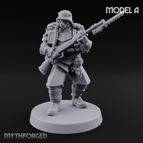 Bayonet Fixed Rifle Advancing Ashen Trooper A — Rifle