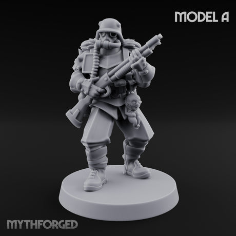 Bayonet Fixed Rifle Advancing Ashen Trooper A — Shotgun