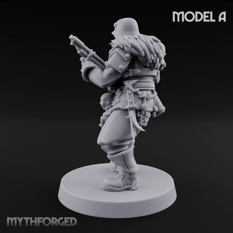 Bayonet Fixed Rifle Advancing Ashen Trooper A gallery 12