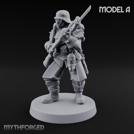Bayonet Fixed Rifle Advancing Ashen Trooper A gallery 15