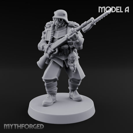 Bayonet Fixed Rifle Advancing Ashen Trooper A gallery 17