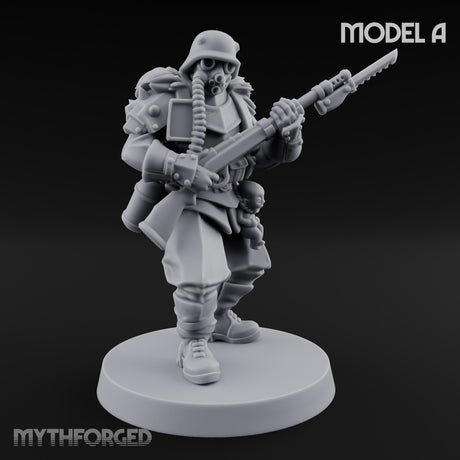 Bayonet Fixed Rifle Advancing Ashen Trooper A gallery 3