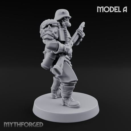 Bayonet Fixed Rifle Advancing Ashen Trooper A gallery 6