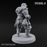 Bayonet Fixed Rifle Advancing Ashen Trooper A Miniature for Dungeons and Dragons, Pathfinder or other TTRPGs