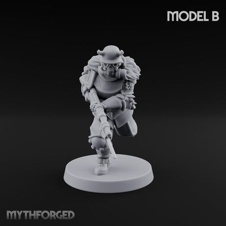 Bayonet Fixed Rifle Advancing Ashen Trooper B gallery 1
