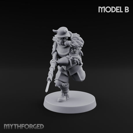 Bayonet Fixed Rifle Advancing Ashen Trooper B gallery 17