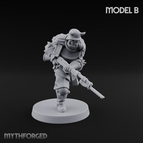 Bayonet Fixed Rifle Advancing Ashen Trooper B gallery 3