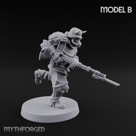 Bayonet Fixed Rifle Advancing Ashen Trooper B gallery 5